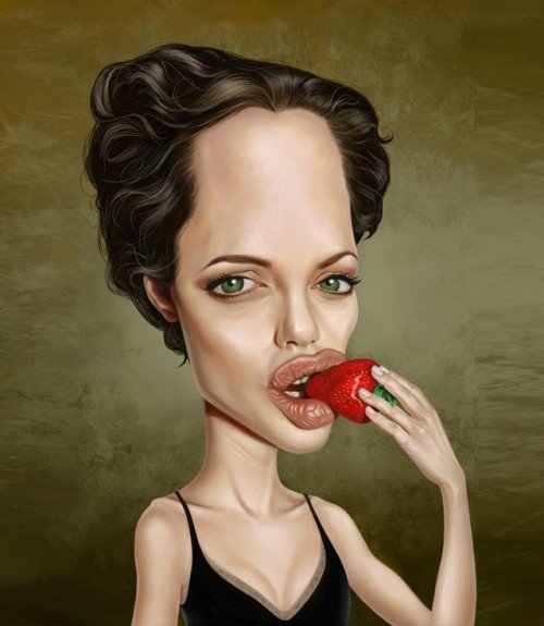 Angelina Jolie Caricature image